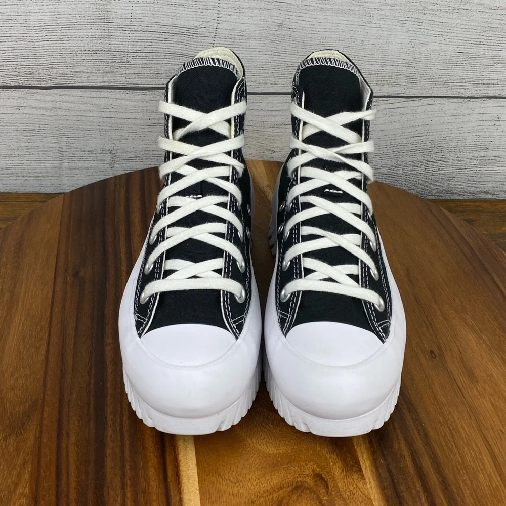 Converse Chuck Taylor All Star Lugged 2.0 Black White Shoe A00870C Women’s 7.5